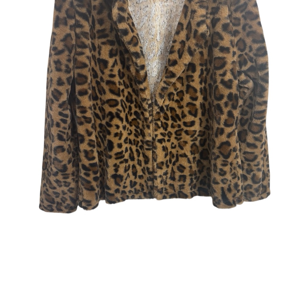 Melissa Paige Brown Leopard Teddy Jacket - Picture 2 of 6